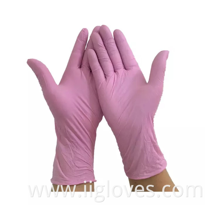 Wholesale High Quality laboratory tattoo colorful nitrile gloves